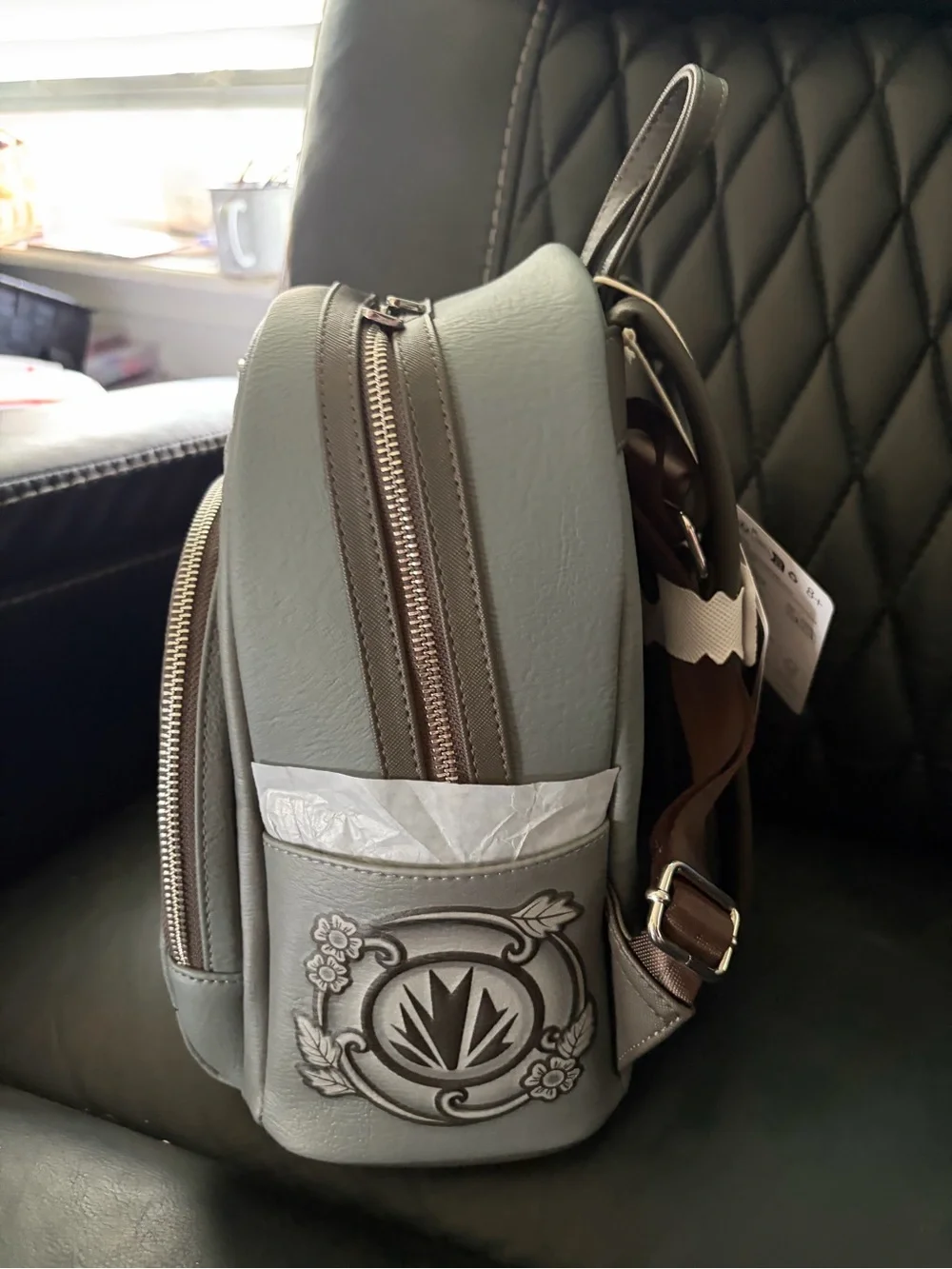 Loungefly Grey Toothless Embossed Mini Backpack